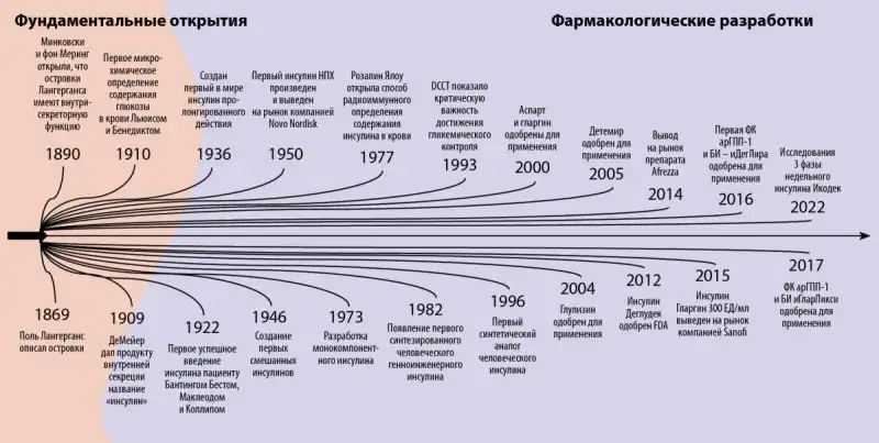 Эволюция инсулинотерапии: от Лангерганса до наших дней