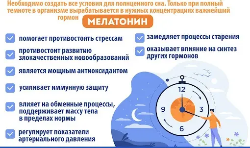 Влияние ночного образа жизни на гормон мелатонин
